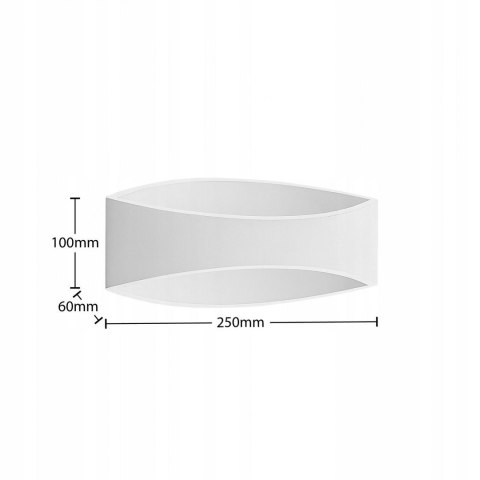 Alclara Kinkiet Sida Led 6W Metal Czarny Mat Alclara Kinkiet Sida Led 6W Metal Czarny Mat