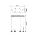 Alclara RAIN 6 Nowoczesna lampa Kule LED 6 x 3,8W