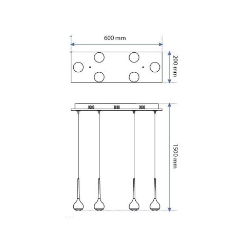 Alclara RAIN 6 Nowoczesna lampa Kule LED 6 x 3,8W Alclara RAIN 6 Nowoczesna lampa Kule LED 6 x 3,8W