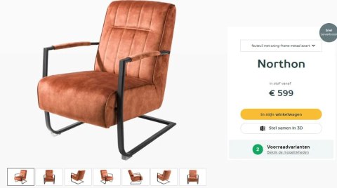Fotel Northon lub Bueno różne warianty Fotel Northon lub Bueno różne warianty