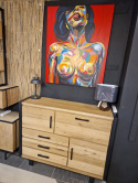 Bufet/ wysoka komoda Happy@ Home Brooklyn 150 cm