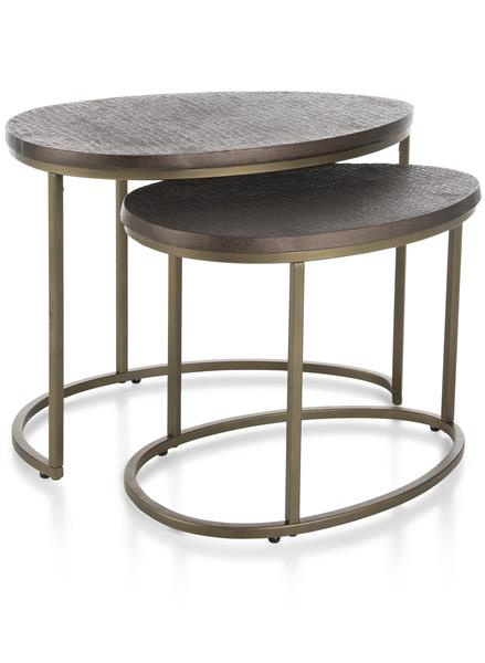 COCO MAISON Bodile zestaw 2 stolików bocznych wys. 46-39 cm COCO MAISON Bodile zestaw 2 stolików bocznych wys. 46-39 cm