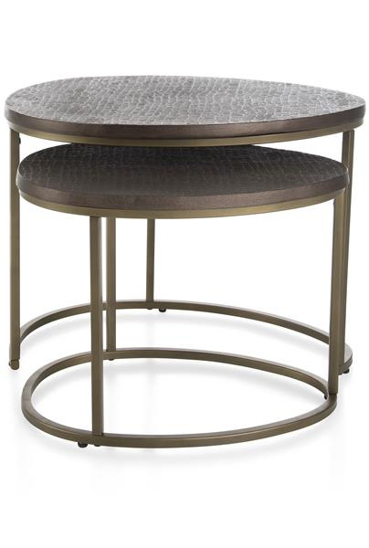 COCO MAISON Bodile zestaw 2 stolików bocznych wys. 46-39 cm COCO MAISON Bodile zestaw 2 stolików bocznych wys. 46-39 cm