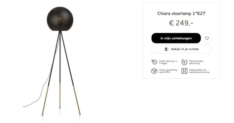 COCO MAISON Lampa podłogowa Chiara COCO MAISON Lampa podłogowa Chiara
