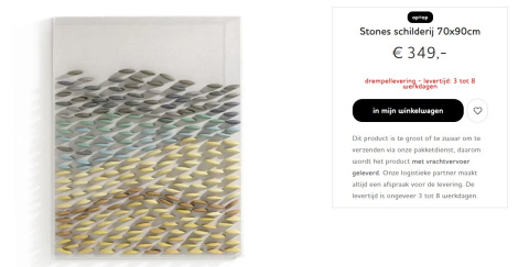 COCO MAISON Obraz 3D stones painting 70x90cm COCO MAISON Obraz 3D stones painting 70x90cm