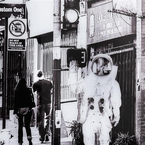 COCO MAISON Obraz szklany Astronaut 90x140cm COCO MAISON Obraz szklany Astronaut 90x140cm