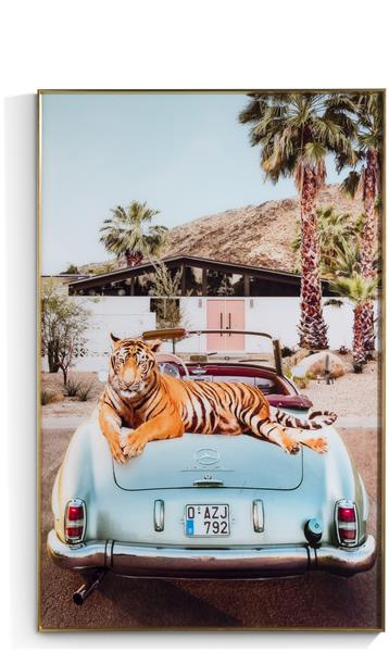 COCO MAISON Obraz szklany Tiger King 90x140cm COCO MAISON Obraz szklany Tiger King 90x140cm