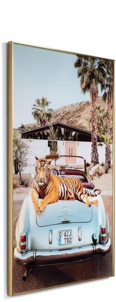 COCO MAISON Obraz szklany Tiger King 90x140cm