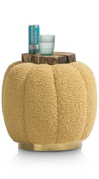 COCO MAISON Pufa Marshmellow wys. 43 cm żółta COCO MAISON Pufa Marshmellow wys. 43 cm żółta