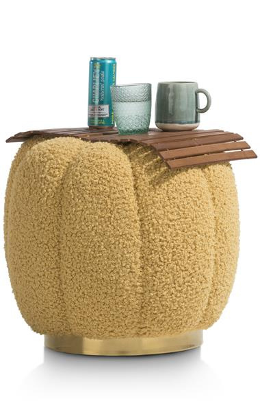 COCO MAISON Pufa Marshmellow wys. 43 cm żółta COCO MAISON Pufa Marshmellow wys. 43 cm żółta