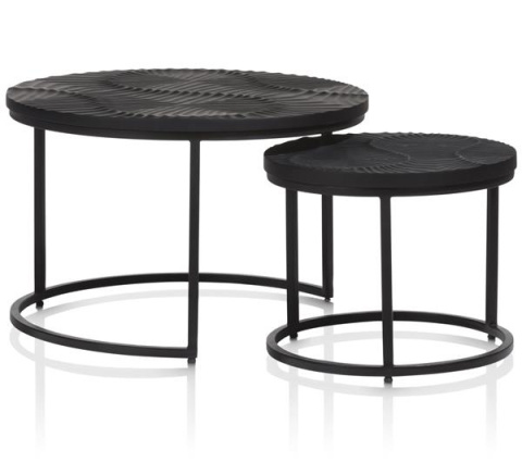 COCO MAISON Shar zestaw 2 stolików kawowych wys. 39+32cm COCO MAISON Shar zestaw 2 stolików kawowych wys. 39+32cm