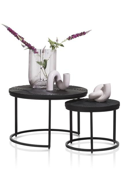 COCO MAISON Shar zestaw 2 stolików kawowych wys. 39+32cm COCO MAISON Shar zestaw 2 stolików kawowych wys. 39+32cm