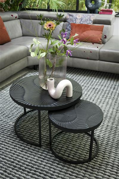 COCO MAISON Shar zestaw 2 stolików kawowych wys. 39+32cm COCO MAISON Shar zestaw 2 stolików kawowych wys. 39+32cm
