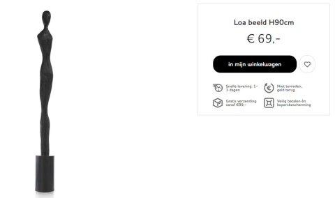 COCOmaison Figurka/Posąg Loa wys. 90 cm COCOmaison Figurka/Posąg Loa wys. 90 cm