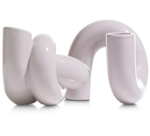 COCOmaison Wazon ceramiczny dip wys. 17 cm COCOmaison Wazon ceramiczny dip wys. 17 cm