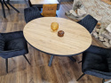 Stół Avalox 130 x 110 cm driftwood/vitage oak centralna noga