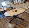Stół Avalox 130 x 110 cm driftwood/vitage oak centralna noga