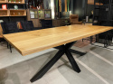 Stół z litego drewna dębowego Live Edge 200 x 105cm