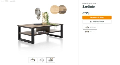 Stolik kawowy Happy@ Home Sardinie Stolik kawowy Happy@ Home Sardinie