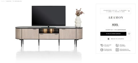 Szafka RTV Xooon Aramon 210 cm Szafka RTV Xooon Aramon 210 cm