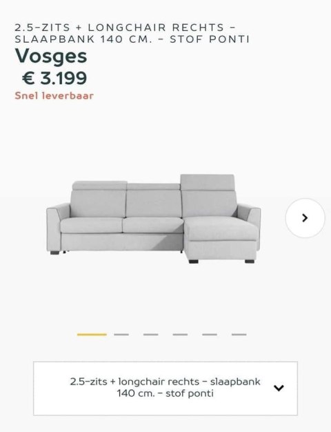 Narożnik Vosges z funkcją spania stelaż 140 cm+ materac, wybór tapicerki Narożnik Vosges z funkcją spania stelaż 140 cm+ materac, wybór tapicerki