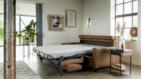 Sofa Veymont z funkcją spania stelaż 160 cm + materac, wybór tapicerki Sofa Veymont z funkcją spania stelaż 160 cm + materac, wybór tapicerki