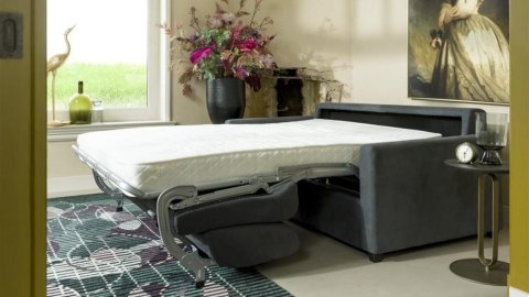 Sofa Veymont z funkcją spania stelaż 160 cm + materac, wybór tapicerki Sofa Veymont z funkcją spania stelaż 160 cm + materac, wybór tapicerki