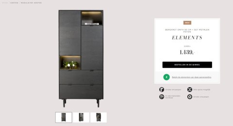 Szafa Xooon Elements Onyx Szafa Xooon Elements Onyx