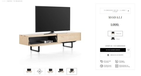 Szafka RTV Xooon Modali 190 cm Natural Szafka RTV Xooon Modali 190 cm Natural
