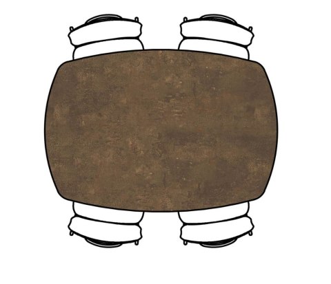 Stół Xooon Masura 150 x 105 cm roast Stół Xooon Masura 150 x 105 cm roast