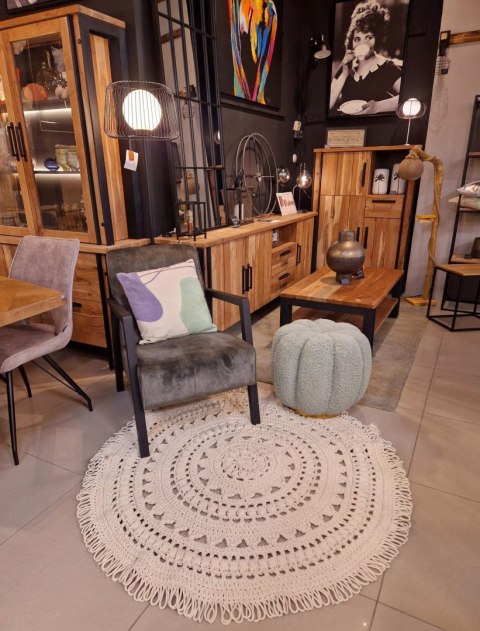 Dywan bawełniany ręcznie wykonany 150 cm Dywan bawełniany ręcznie wykonany 150 cm