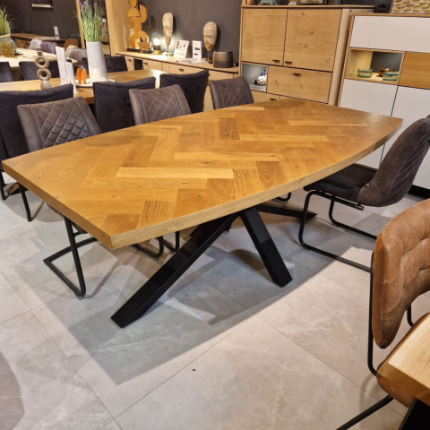 Stół H&H Metaluxe 210 x 110 cm natural Stół H&H Metaluxe 210 x 110 cm natural