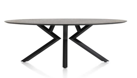 Stół Xooon Masura 220 x 105 cm elipsa antracyt Stół Xooon Masura 220 x 105 cm elipsa antracyt