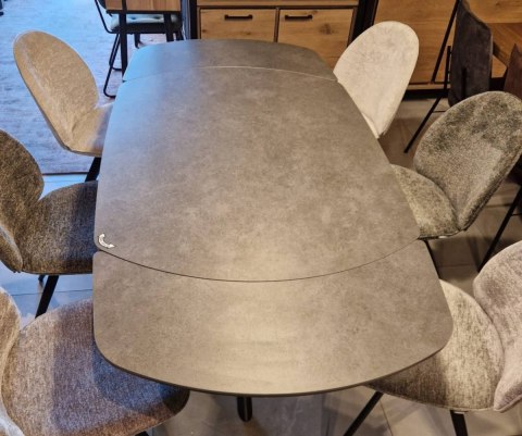 [na zamówienie] Stół Rozkładany Henders& Hazel Preston 120+ (2x 30) x 90 cm ceramika antracyt