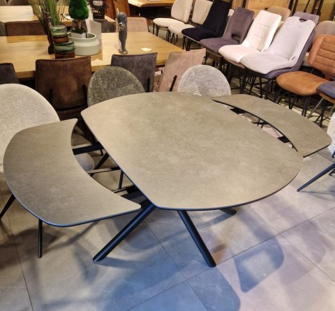 [na zamówienie] Stół Rozkładany Henders& Hazel Preston 120+ (2x 30) x 90 cm ceramika antracyt