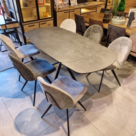 [na zamówienie] Stół Rozkładany Henders& Hazel Preston 120+ (2x 30) x 90 cm ceramika antracyt