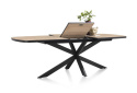 Stół H&H Avalox 190 + 60 x 110 cm centralna noga vintage oak