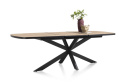 Stół H&H Avalox 190 + 60 x 110 cm centralna noga vintage oak