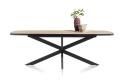 Stół H&H Avalox 190 + 60 x 110 cm centralna noga vintage oak