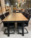 Stół H&H Avalox/ Avalon 190 + 50 x 98 cm vintage oak nogi X/V/4