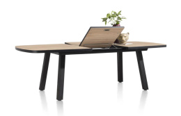 Stół rozkładany H&H Avalox/ Avalon 190 + 60 x 110 cm vintage oak nogi V/X/4