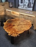 Stolik z plastra czeczota topoli 115 x 100