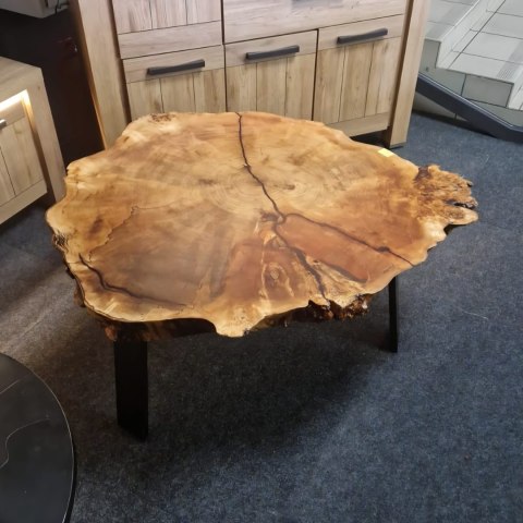 Stolik z plastra czeczota topoli 115 x 100 Stolik z plastra czeczota topoli 115 x 100