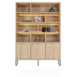 [na zamówienie] Bufet Castello Henders& Hazel 150 cm z 3 drzwiami i 9 wnękami (+ LED)