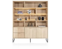 [na zamówienie] Bufet Castello Henders& Hazel 181 cm z 2 drzwiami, 2 szufladami i 9 wnękami (+ LED)