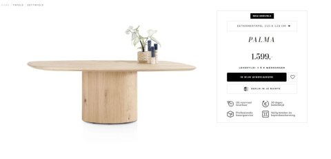 [na zamówienie] Stół Palma Xooon 210 x 120 cm