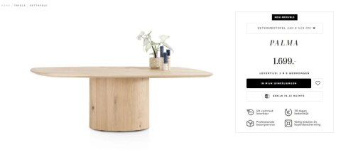 [na zamówienie] Stół Palma Xooon 240 x 120 cm