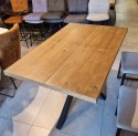 (K, od ręki) Rozkładany stół Metalox 140 + 50 x 90 cm centralna noga