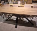 (K, od ręki) Stół Xooon Arvada 250 x 110 cm Oval lity dąb