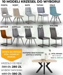 Zestaw stół Xooon Arvada 160 x 110 cm + komplet krzeseł